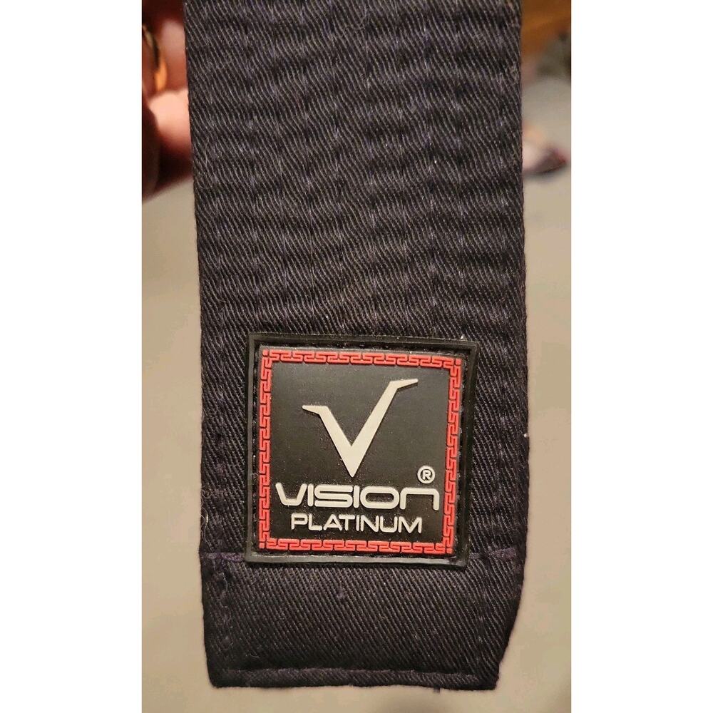 Master Black Belt 2" Wide Size 3 Double Wrap Belt Karate Taekwondo Judo